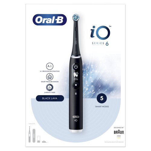 Oral-B iO6 Series Black Onyx hind ja info | Elektrilised hambaharjad | hansapost.ee