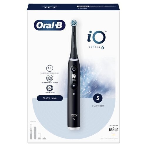 Oral-B iO6 Series Black Onyx hind ja info | Elektrilised hambaharjad | hansapost.ee