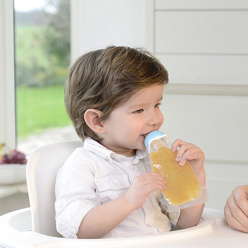 Toidulutt KidsMe Food Pouch Lime, 4 kuud+ hind ja info | Laste taldrikud, kausid ja söögiriistad | hansapost.ee