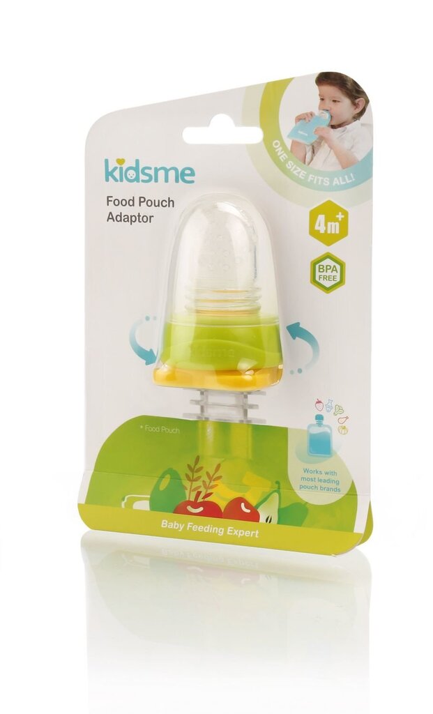 Toidulutt KidsMe Food Pouch Lime, 4 kuud+ hind ja info | Laste taldrikud, kausid ja söögiriistad | hansapost.ee