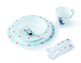 CANPOL  Пластиковая посуда и набор столовых приборов, 5 частей 4/401, собака цена и информация | Canpol Babies Товары для детей и младенцев | hansapost.ee