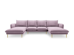 Мягкий уголок Cosmopolitan Design Vienna 6S, фиолетовый/золотой цена и информация | Угловые диваны | hansapost.ee