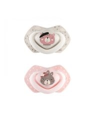 Sümmeetriline silikoonist lutt Canpol Babies Bonjour Paris, 0-6 kuud, 2 tk, 22/647, roosa hind ja info |  Lutid | hansapost.ee