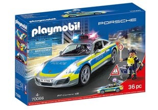 70066 PLAYMOBIL® Porshe Машина полиции 911 Carrera 4S цена и информация | Конструкторы и кубики | hansapost.ee