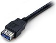 STARTECH 1m Black USB 3 Extension Cable цена и информация | USB adapterid ja jagajad | hansapost.ee