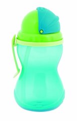 Joogipudel kõrrega CANPOL 12+ kuud 370 ml 56/113, sinine price and information | Baby bottles and accessories | hansapost.ee