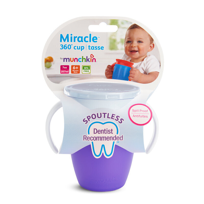 Joogitops Munchkin Miracle, lekkevaba, lilla hind ja info | Lutipudelid ja tarvikud | hansapost.ee