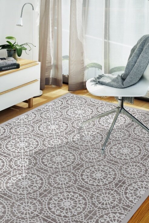 Narma kahepoolne smartWeave® šenillvaip Raadi, beež, 100 x 160 cm hind ja info | Vaibad | hansapost.ee