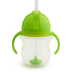 Бутылочка с соломинкой Munchkin Click Lock Tip & Sip, 207 мл, Green цена и информация | Бутылочки и аксессуары | hansapost.ee