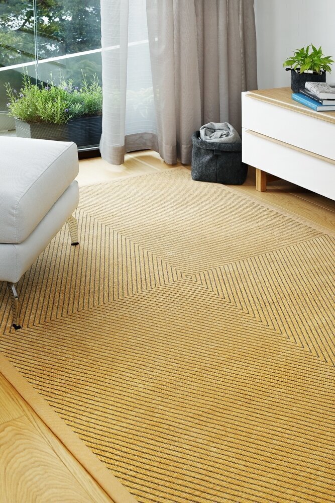 Narma kahepoolne smartWeave® šenillvaip Vivva, kuldne, 160 x 230 cm цена и информация | Vaibad | hansapost.ee