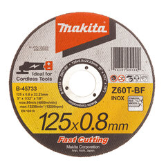 Диск отрезной Makita B-45733, 125x0.8 RST, сталь  цена и информация | Механические инструменты | hansapost.ee
