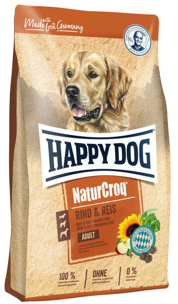 Happy Dog корм для взрослых собак с говядиной и рисом NaturCroq Rind&Reis 15 кг цена и информация | Сухой корм для собак | hansapost.ee