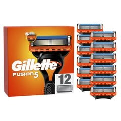 Бритвенные головки GILLETTE FUSION, 12 шт. цена и информация | Средства для бритья и косметика | hansapost.ee