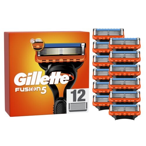 Gillette Fusion5 Raseerija Terad Meestele, 12 tk hind ja info | Raseerimisvahendid | hansapost.ee