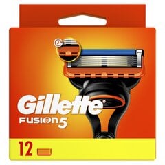 Raseerimispead GILLETTE FUSION, 12 tk price and information | Raseerimisvahendid | hansapost.ee