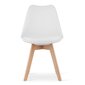 4-osaline toolide komplekt Mark, valge/pruun hind ja info | Köögitoolid, söögitoolid | hansapost.ee