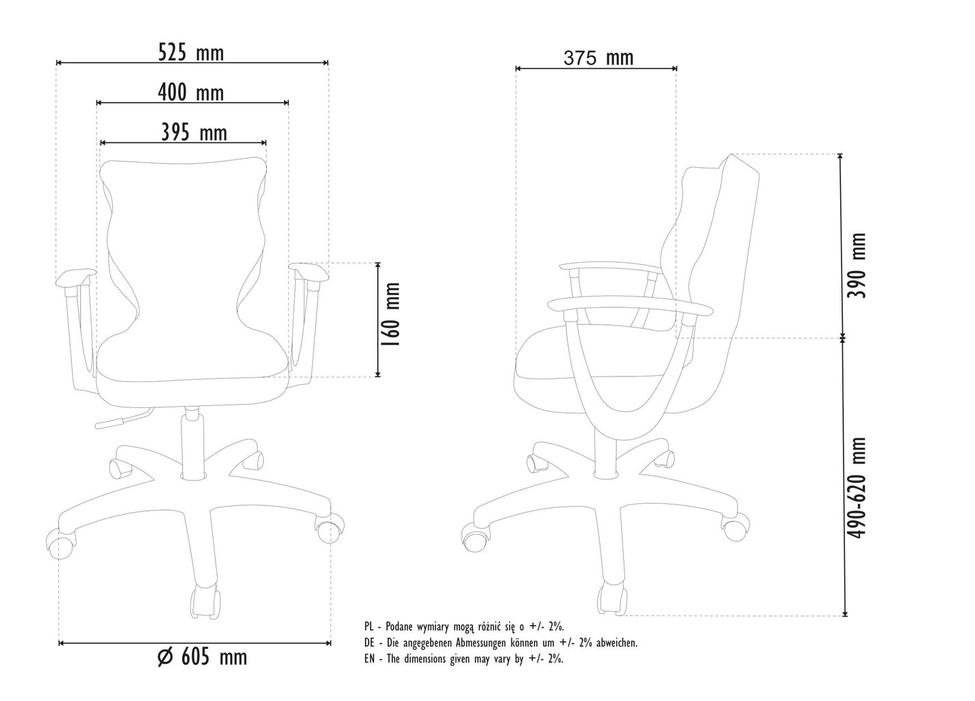 Kontoritool Entelo Good Chair Norm VS03 5, hall/must hind ja info | Kontoritoolid | hansapost.ee