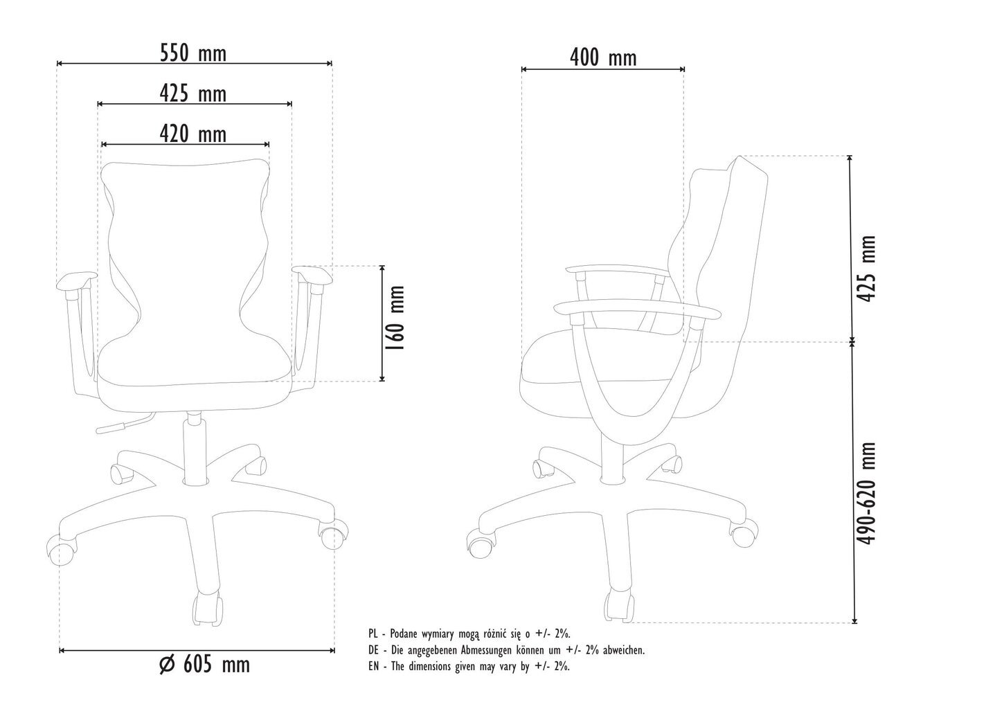 Kontoritool Entelo Good Chair Norm VS26 6, beež/must цена и информация | Kontoritoolid | hansapost.ee