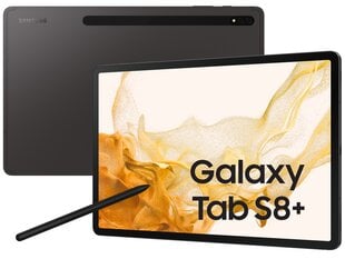 Samsung Galaxy Tab S8+ WiFi 8/128GB Graphite SM-X800NZAAEUE цена и информация | Tahvelarvutid | hansapost.ee