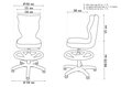 Ergonoomiline lastetool Entelo jalatoega Good Chair Petit VS01 3, must/valge hind ja info | Kontoritoolid | hansapost.ee
