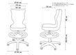 Ergonoomiline lastetool Entelo jalatoega Good Chair Petit VS03 4, hall/must цена и информация | Kontoritoolid | hansapost.ee