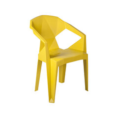Стул MUZE 56x50,6xH80см, материал: пластик, цвет: горчично-жёлтый цена и информация | Садовые стулья, кресла, пуфы | hansapost.ee