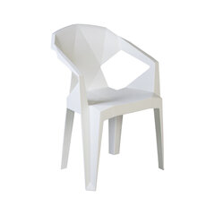 Стул MUZE 56x50,6xH80см, материал: пластик, цвет: белый цена и информация | Садовые стулья, кресла, пуфы | hansapost.ee