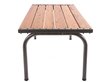 Laud Patio Park Lux 151 cm, pruun/hall hind ja info | Aialauad | hansapost.ee