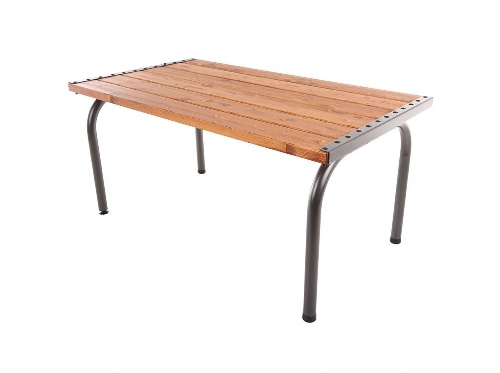 Laud Patio Park Lux 151 cm, pruun/hall hind ja info | Aialauad | hansapost.ee