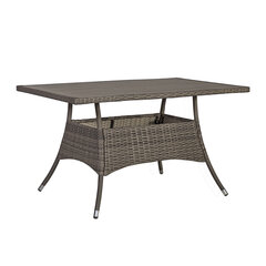 Плетеный стол для использования на открытом воздухе Paloma, серый цена и информация | Садовые столы, столики | hansapost.ee