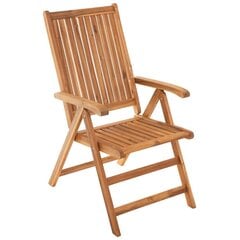 Складное уличное кресло Patio Akacja, коричневое цена и информация | Садовые стулья, кресла, пуфы | hansapost.ee