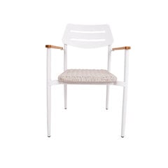 Садовый стул Wales 56x60xH82 см, белый цена и информация |  Садовые стулья, кресла, пуфы | hansapost.ee