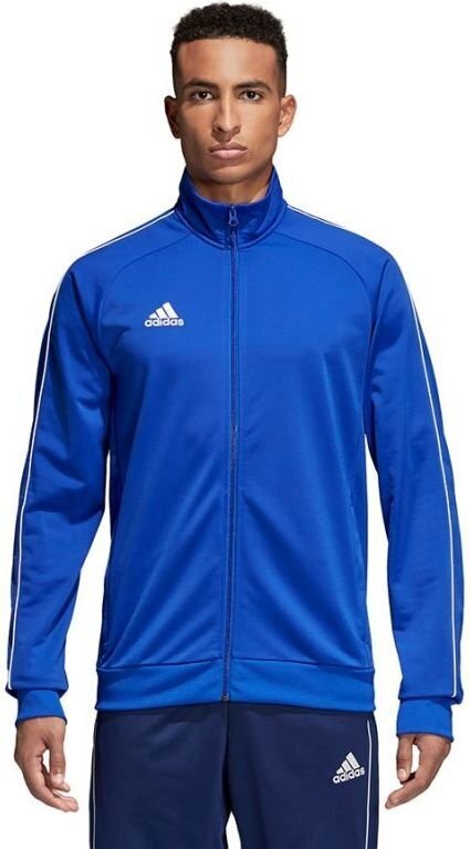 Dressipluus meestele Adidas Core 18 PES JKT M CV3564, sinine XXL hind ja info | Pusad meestele | hansapost.ee