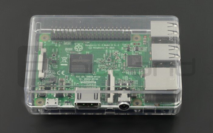 Raspberry Pi mudel 3B +, 3B, 2B ümbris, läbipaistev hind ja info | Konstruktorid, robootika ja tarvikud | hansapost.ee