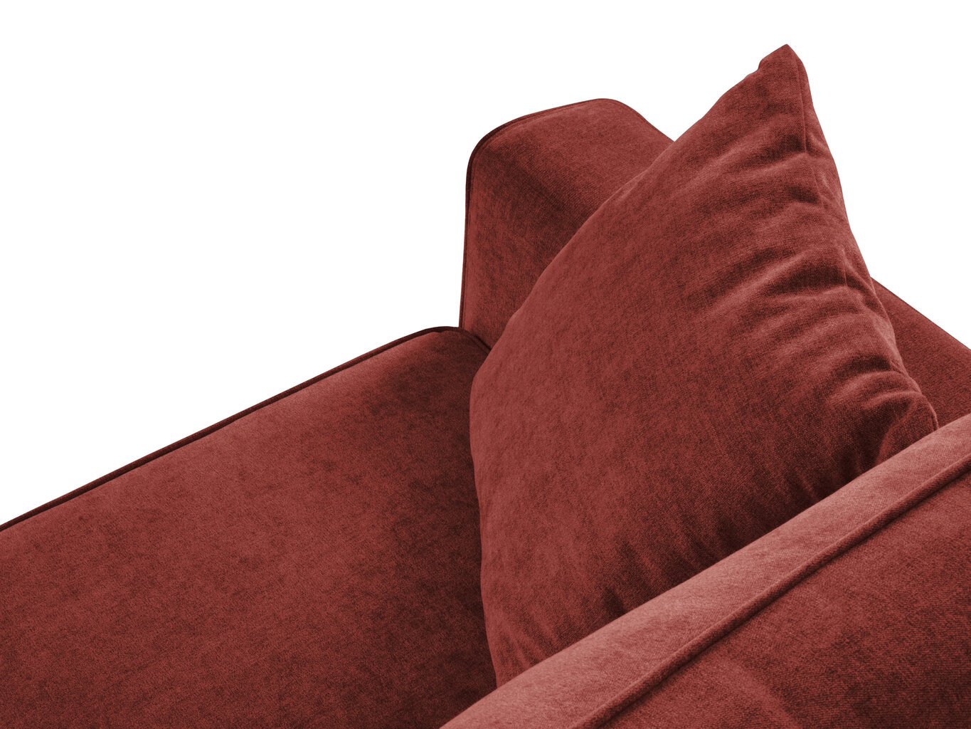 Diivan Cosmopolitan Design Fano, punane/must hind ja info | Diivanvoodid ja diivanid | hansapost.ee