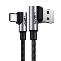 Ugreen 76210 USB - USB Typ C angled cable Quick Charge 3.0 QC3.0 3 A 1м цена и информация | Кабели для телефонов | hansapost.ee