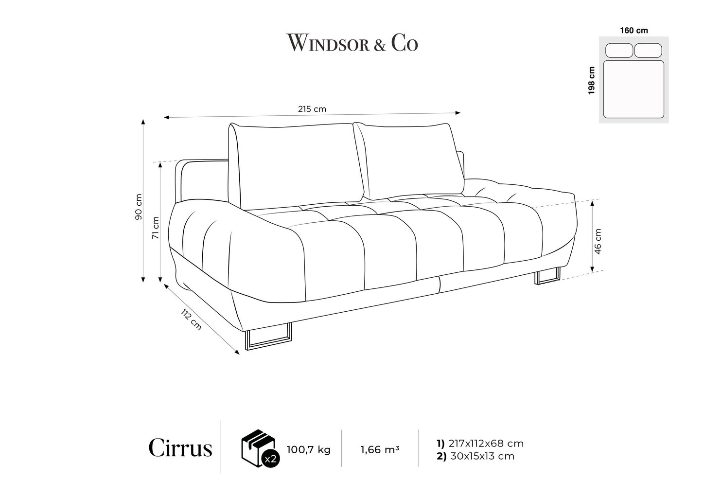 Kolmekohaline diivan Windsor and Co Cirrus, veluur, helehall hind ja info | Diivanvoodid ja diivanid | hansapost.ee