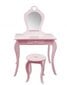 Laste tualettlaud koos tooliga Princess, roosa цена и информация | Meigilauad | hansapost.ee