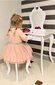 Laste tualettlaud koos tooliga Princess, roosa цена и информация | Meigilauad | hansapost.ee
