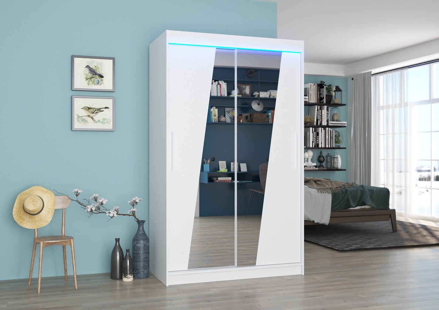 LED valgustusega kapp ADRK Furniture Texas, valg hind ja info | Kapid | hansapost.ee