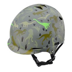 Детский шлем Meteor KS02 Dinosaurs, серый цена и информация | Шлемы | hansapost.ee