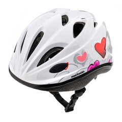 Детский шлем Meteor KS07 Hearts, белый цена и информация | Шлемы | hansapost.ee