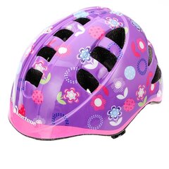 Детский шлем Meteor MA-2 Flower, фиолетовый цена и информация | Шлемы | hansapost.ee