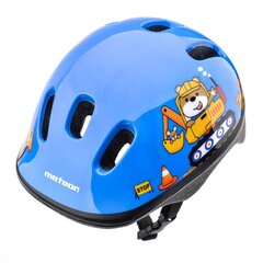 Laste kiiver Meteor KS06 Teddy Builder, sinine hind ja info | Kiivrid | hansapost.ee