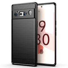 Чехол Carbon для Google Pixel 6 Pro, черный цена и информация | Чехлы для телефонов | hansapost.ee