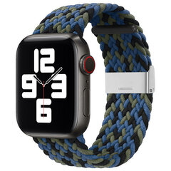 Браслет для часов Apple Watch 7 / 6 / SE / 5 / 4 / 3 / 2, 41мм / 40мм / 38мм, синий цена и информация | Аксессуары для смарт-часов и браслетов | hansapost.ee
