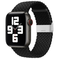 Kella käevõru Apple Watch 7 / 6 / SE / 5 / 4 / 3 / 2, 41mm / 40 mm / 38 mm, must hind ja info | Nutikellade aksessuaarid ja tarvikud | hansapost.ee
