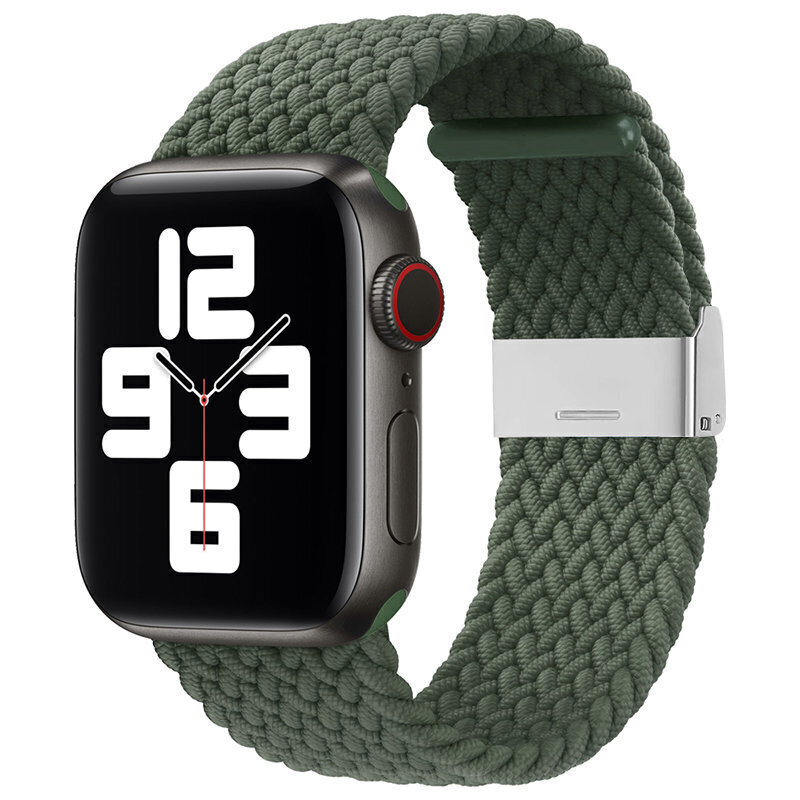 Kella käevõru Apple Watch 7 / 6 / SE / 5 / 4 / 3 / 2, 41mm / 40 mm / 38 mm, roheline цена и информация | Nutikellade aksessuaarid ja tarvikud | hansapost.ee