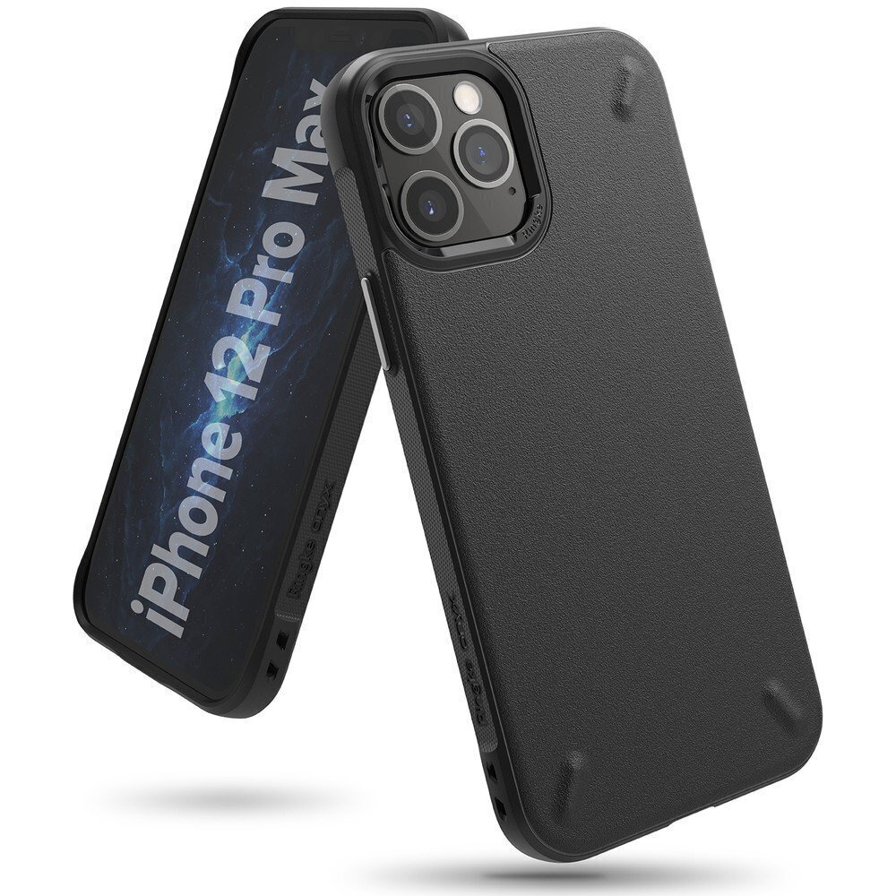 Telefoniümbris Ringke Onyx Durable sobib iPhone 12 Pro Max, must цена и информация | Telefonide kaitsekaaned ja -ümbrised | hansapost.ee