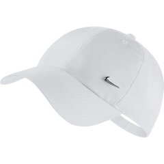 Nike laste nokamüts H86 CAP METAL SWOOSH, valge hind ja info | Mütsid, sallid ja kindad meestele | hansapost.ee